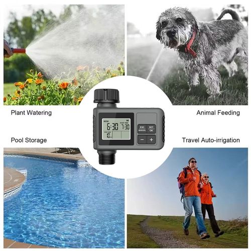 Automatic Water Timer Irrigation Watering System Sprinkler Garden Programmer Set — image 9