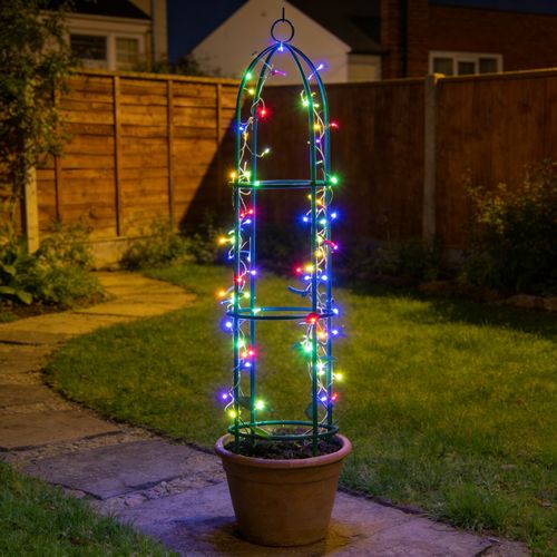 1.9m Outdoor Garden Metal Obelisk Climbing Plant Support Frame Trellis New — image 5