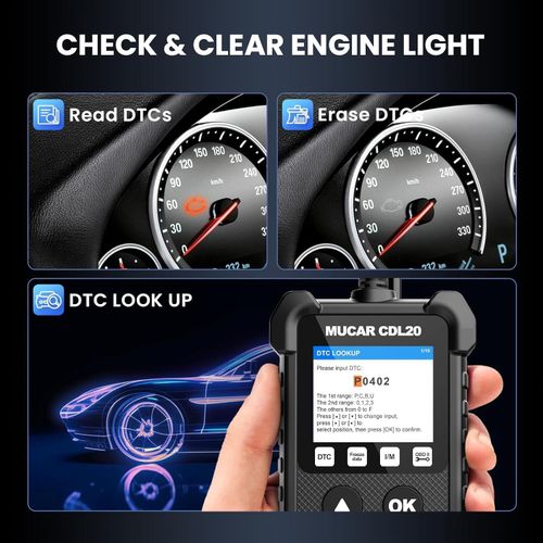 MUCAR CDL20 Car OBD2 Scanner Code Reader Check Engine Fault Diagnostic Tool UK — image 5