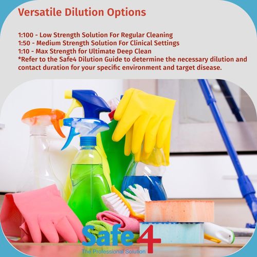 Safe4 1L Professional Disinfectant Cleaner Concentrate Lavender Scent — image 5