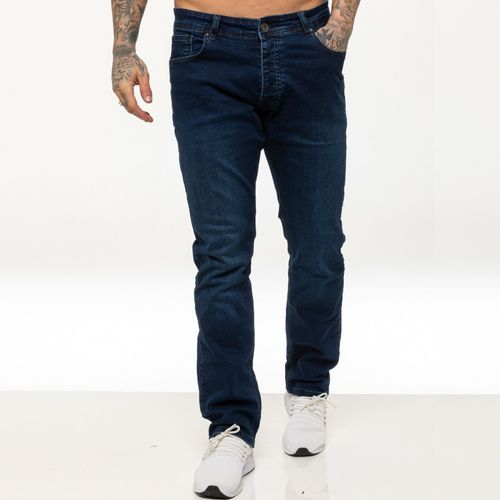 Enzo Mens Jeans Straight Leg Stretch Denim Regular Fit Trousers Pants All Sizes — image 4
