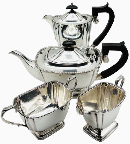 Edwardian Silver Plate Four Piece Tea Set by John Turton & Co – Circa 1910 — image 1