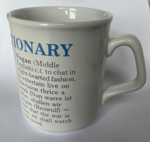 Vintage Terry Wogan Dictionary Promo Mug BBC Television 80s 90s Chat Show — image 4