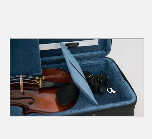 Advanced 4/4 Violin Case Strong Light Hard Shell Blue Violin Bag with Straps UK — image 9