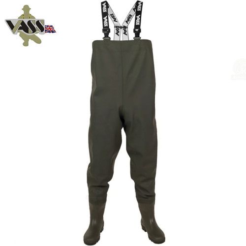 Vass - Tex 650 Chest Waders Heavy Duty PVC Carp Coarse Fishing Wader - ALL SIZES