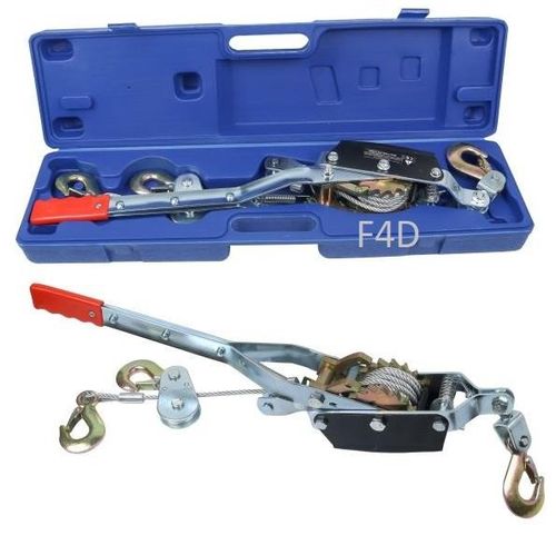 US PRO 4 TON PULLER HAND WINCH 3 HOOK CABLE TURFER FOR CARAVAN BOAT TRAILER 9324 — image 9