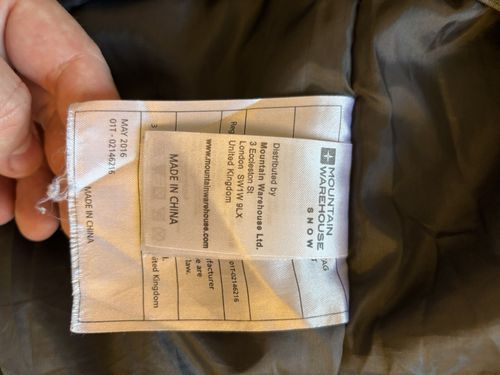 Mountain Warehouse Men's Comet Ski Snow Jacket Dark Gray Size Large — image 8