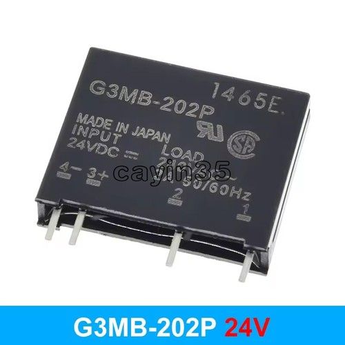 1PCS G3MB-202P DC-AC PCB SSR In 24V DC AC 2A Out 240V Solid State Relay Module
