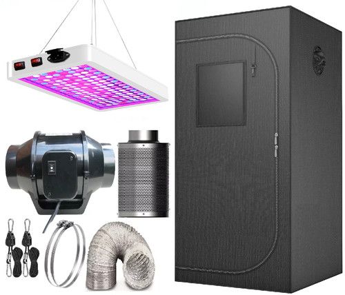 Grow Tent Kit Hydroponics  Indoor Portable  Room Silver Mylar Box 60 80 100