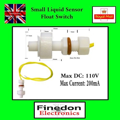 Small Liquid Water Level Sensor Float Switch Aquarium Hydro UK Seller