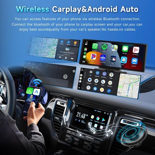 10.26" DVR With Cam Touch Screen Car Stereo Portable Apple Carplay Android Auto — image 6