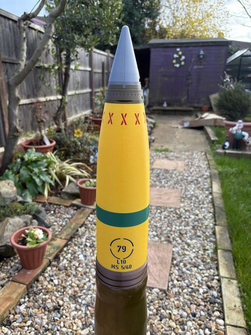3D Printed QF 3.7 Inch AA Shell Replica - Updated With Accurate Stencils — image 8