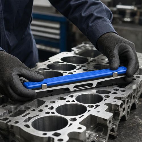 Flatness Ruler Precision Engine Measuring Tool Ergonomic for Garages, Diyers — image 2