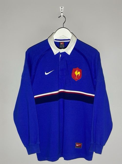 Nike 2000 Vintage France Rugby Union Jersey Long Sleeve Shirt Men’s Size M — image 1