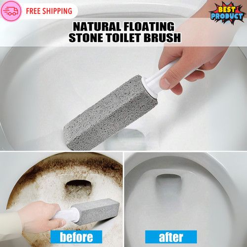 Pumice Stone Toilet Brush Powerful Cleaning Solution for Stains Cleaning Tool UK