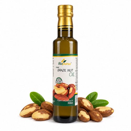 Biopurus Certified Organic Cold Pressed Brazil Nut Oil 250ml