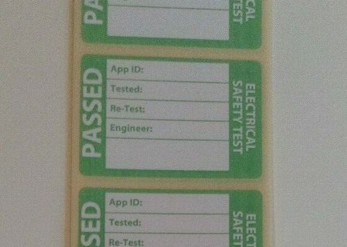 PAT Test Labels Testing Appliance Various Quantities 45x30mm Cheap Labels — image 6