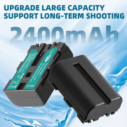 2x NP-FM500H Battery +Charger For Sony DSLR/SLT A58 A57 A350 A500 A100 A200 A300 — image 8