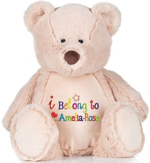 Large Teddy Bear Personalised Soft Plush Teddy Bear Embroidered & your Name