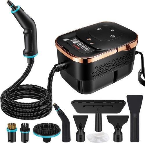 2500W Handheld Steam Cleaner for Home,Portable Steamer Cleaning Rose Gold 