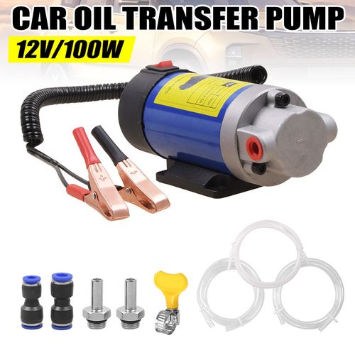 12V Electric Car Diesel Fuel Pump Oil Transfer Extractor Fluid Siphon Pump 100W — image 5