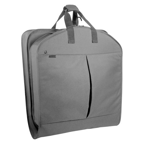 Large Garment Suit Bag Premium Grey Foldable Carrier Travel Bag Cover Storage — image 1