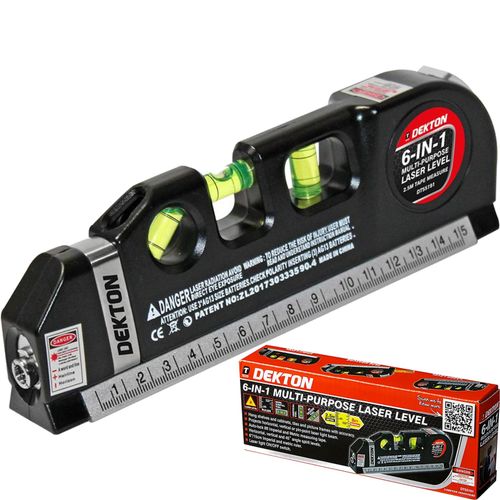 Dekton Multipurpose Horizontal Vertical Pin-point Laser Laser Spirit Level — image 1