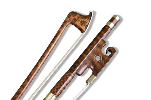 4/4 Full Size Violin Bow Snakewood Straight stick  AAA Bow Hair pernambuco Level