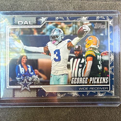 Topps Flagship 2026 George Pickens Dallas Cowboys #57 NFL Logo Border