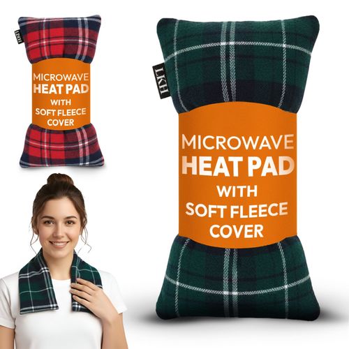 Microwave Heat Wheat Pack With Fleece Cover Pain Relief Shoulder Neck Warmer — image 2