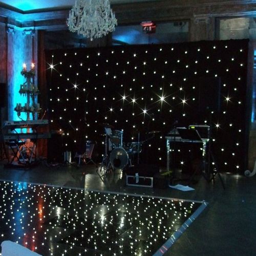 LEDJ Star Cloth Drape Lighting 6m x 3m Canopy Backdrop White LED Inc Stand — image 6