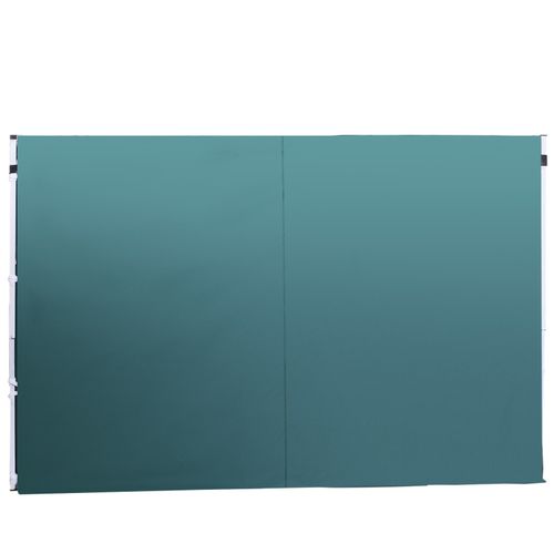 Outsunny Gazebo Replacement Exchangeable Wall Panels w/  Window, Dark Green — image 9