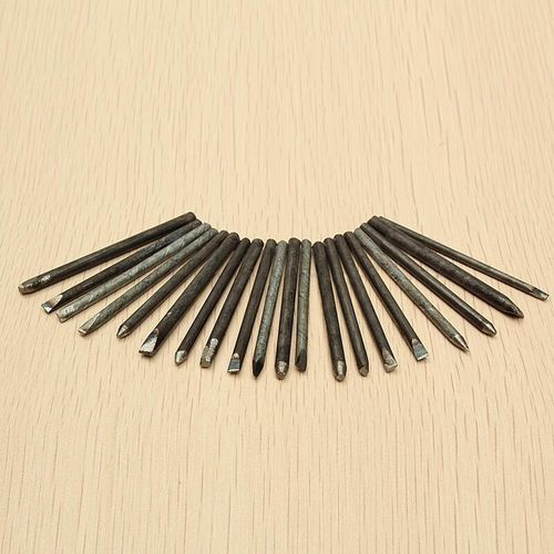 20x Steel Punches Flower Punch Stamp Jewelry Jewelers Metal Stamping Tool DIY KF — image 3