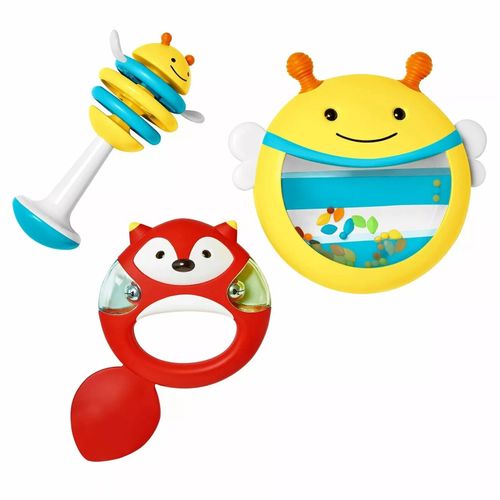 Baby Musical Toys Set for 6+ Months  Sensory Rattle Drum, Tambourine, Bee Shaker — image 1