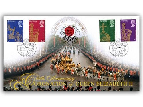 Queen Elizabeth II 60th Anniversary Coronation Commemorative Cover