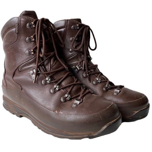 BRITISH ARMY ITURRI Cold Wet Weather Boots Brown GORE-TEX Leather Surplus Male