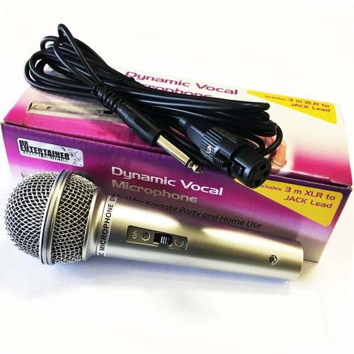 Dynamic Vocal Microphone For Recording Karaoke PA DJ Music 3M Lead XLRF to Jack