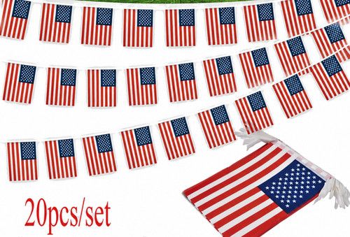 USA 33ft – Bunting Banner  Stars & Stripes Team USA 20 XL Flags
