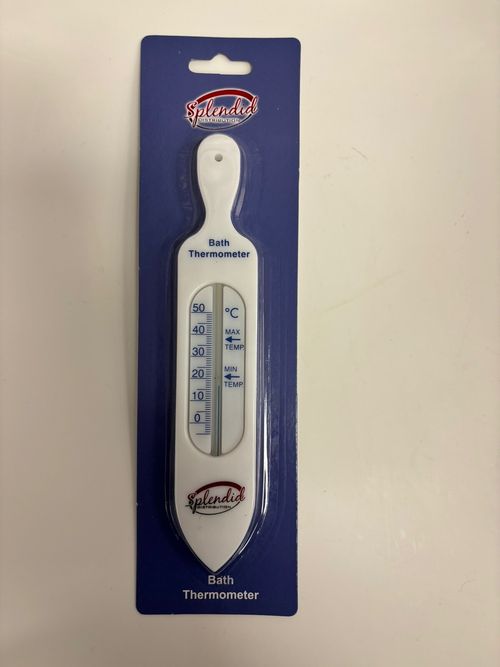 Bath Thermometer – White - Check water temp – Ideal for new borns or elderly — image 1