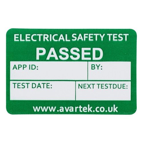 PAT TEST LABELS  4th Edition Standard PASS Portable Appliance Test Labels, PASS