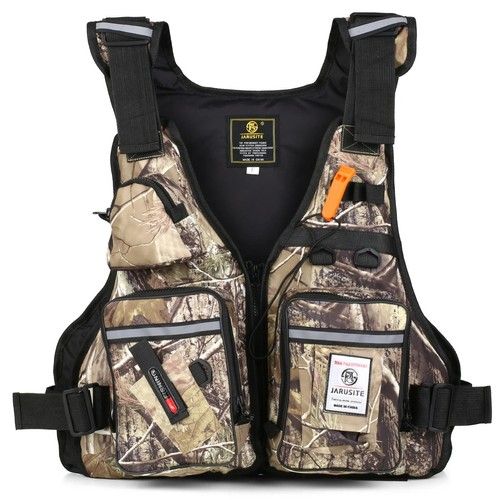 Waterproof Fishing Life Vest Men Safety Buoyancy Jacket Kayak Fly Fishing Coat