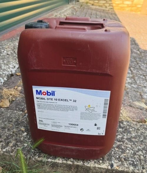 Genuine Mobil DTE 10 Excel 32 Hydraulic Oil - 20L Sealed Pail (ISO VG 32)