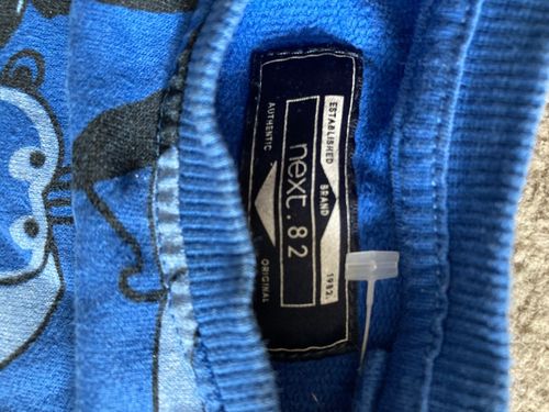 Next Boys 12-18M Blue Monkey Sweatshirt — image 3