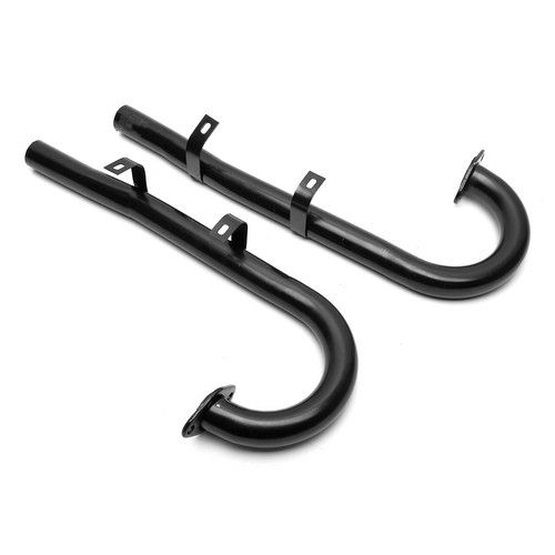 Exhaust J-Tubes, 35MM, Painted, Pair VW Beetle Karmann Ghia T2 Split Bus