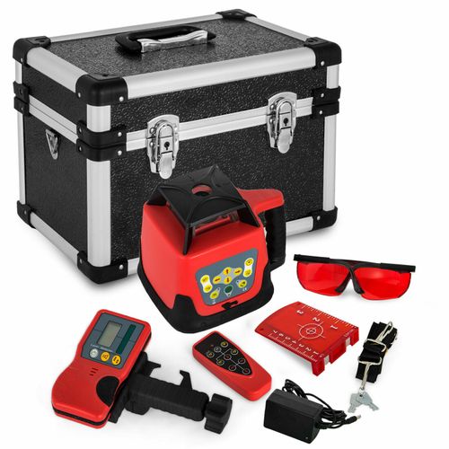 Rotary Rotating Laser Level Green/Red Self Leveling 3D 360° 500M Tripod 5m Staff — image 1