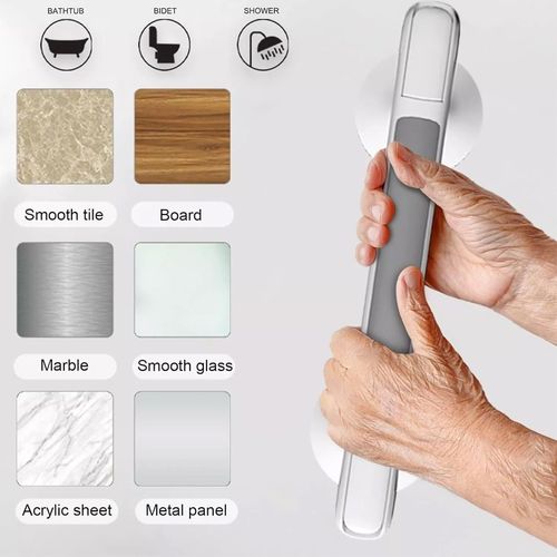 Suction Grab Rail Bar Safe Handle Handrail Disability Bath Shower Safety Support — image 4