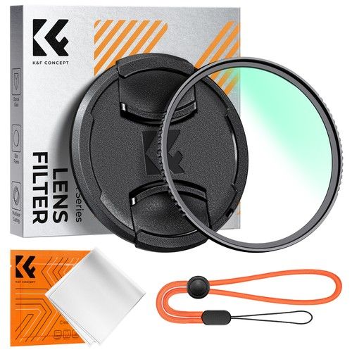 K&F Concept MC UV Lens Protection Filter with Lens Cap Cleaning Cloth 37-95mm