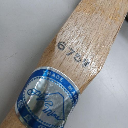 Echigo Hand Forged Japanese Genno Octagonal Hammer 675g Oak Handle Rattan Wrap — image 4