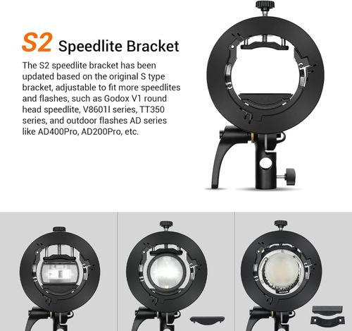 Godox 60*60cm Softbox with Grid + S2 Flash Bracket Bowens Mount SGGV6060 — image 8