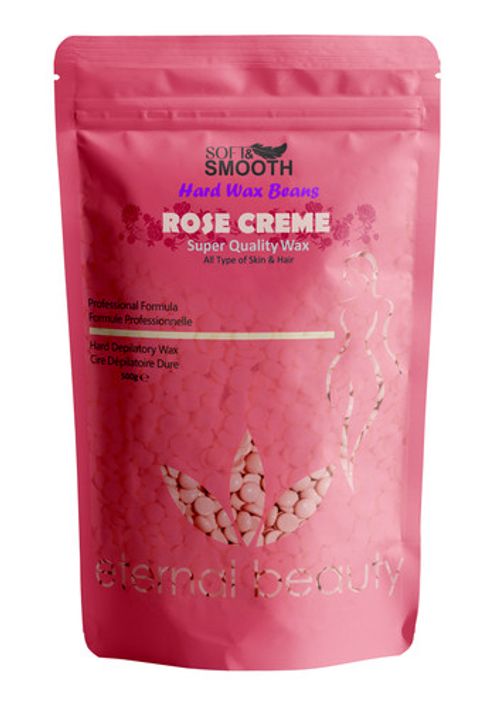 Soft & Smooth Creme Hard Wax Beans 500g, Professional Depilatory Wax by EB
